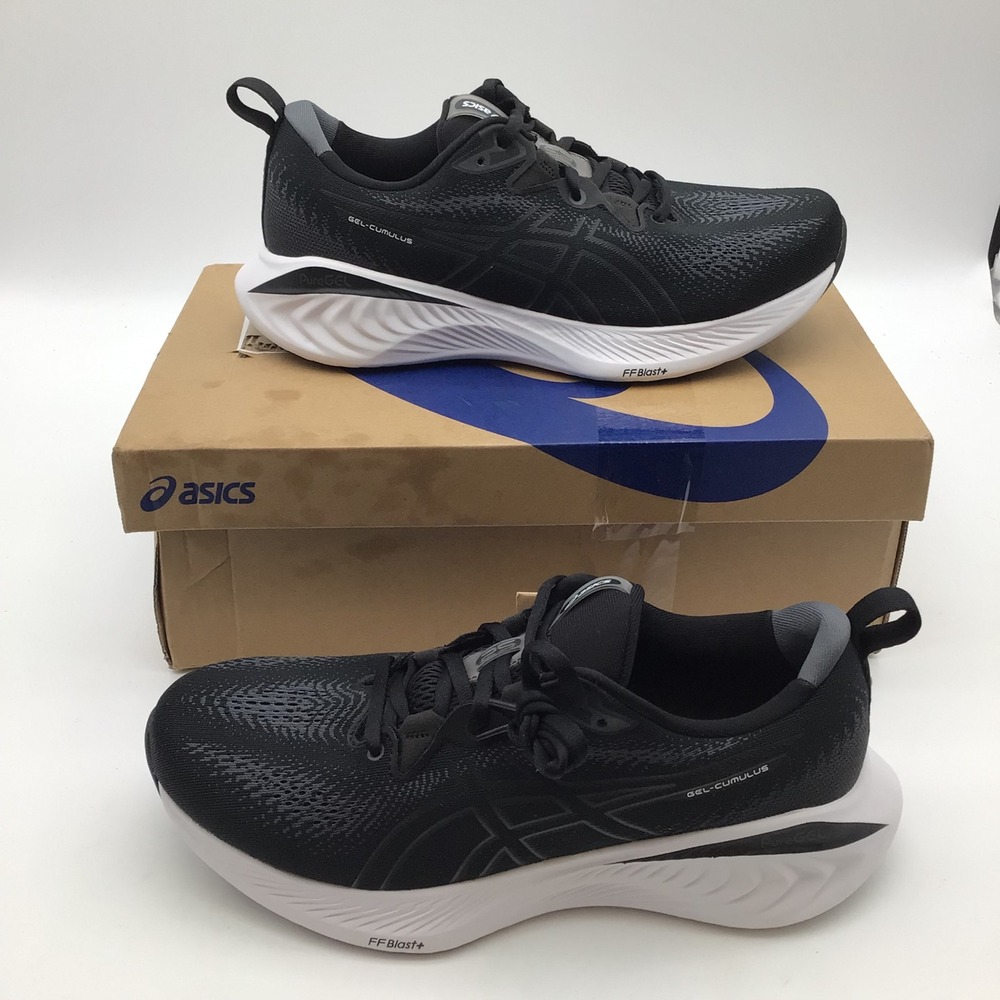 ASICS Gel Cumulus 25 Mens Running Shoes 1011B621-002‎ Black Grey Size 10 New